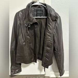 AllSaints Belvedere leather jacket - brown